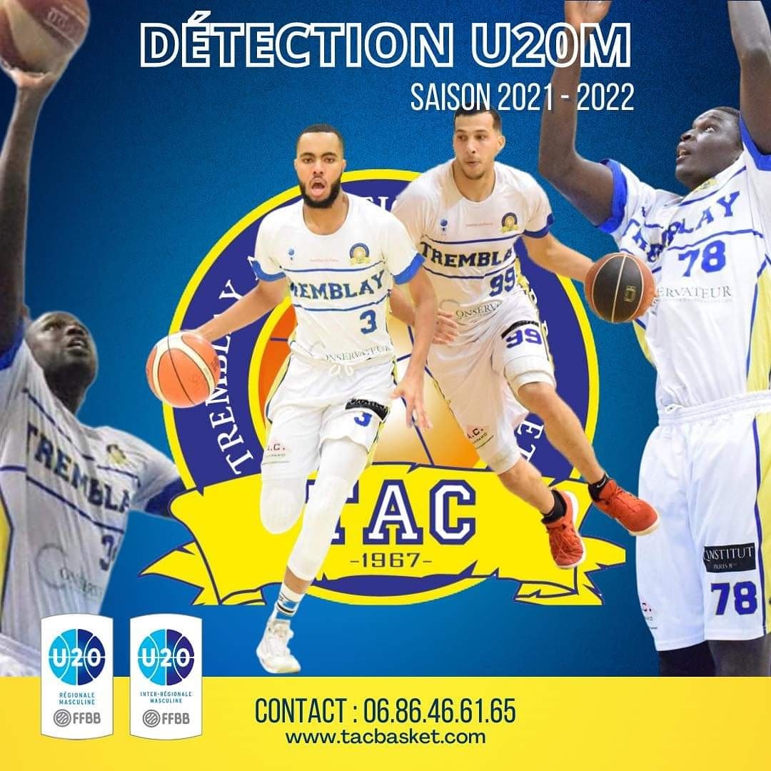 🚨 [ DÉTECTION U20M RÉGION ÉLITE ] 🚨
Les détections pour nos U20 Masculins sont ouvert dès à présent ! 🔥
Si vous souhaitez intégrer le Tremblay Athlétique Club, merci de prendre contact avec coach Benoit au 06.86.46.61.65

Le TAC BASKET

Design By @kevinfranchemiche