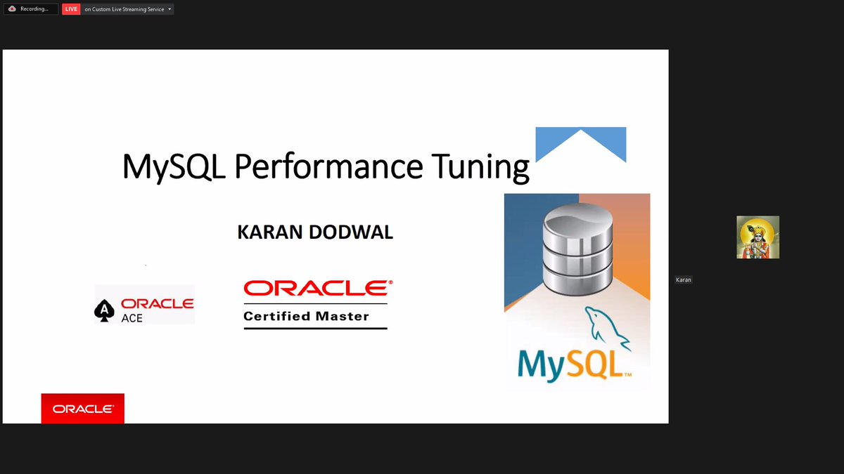 Happening Now! Take a deep dive and learn MySQL performance tuning TIPS & TRICKS from @dodwaldbv 
Register bit.ly/3i6d7j4

@MySQL @mysql_community @MySQLWorkbench @mysqlcert #mysql @OracleDevs @groundbreakers @oracleace @Oracle_India @oracleugs