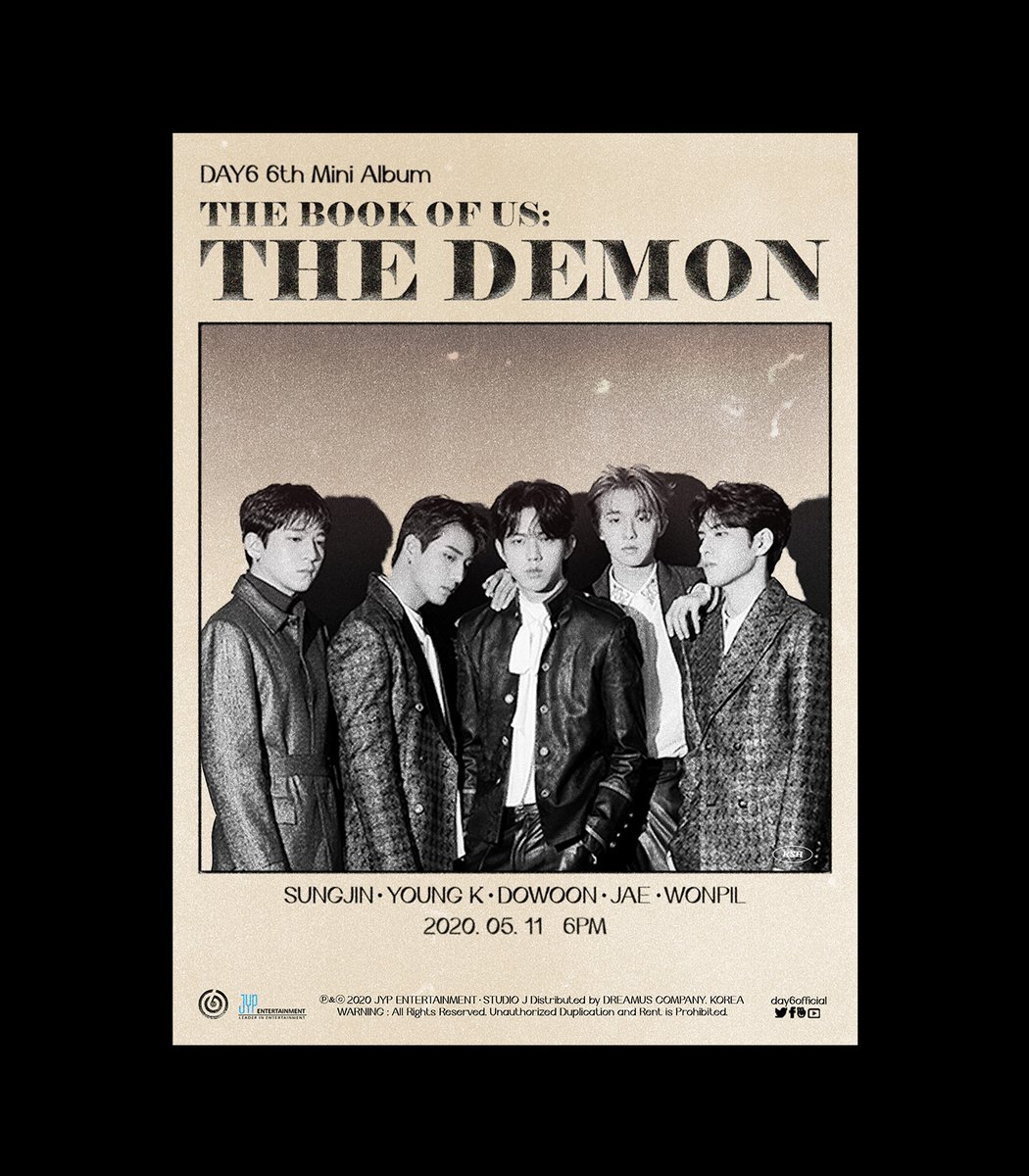 keshiaangg's tweet photo. 💿The Book of Us: The Demon (Graphic Poster Design)

#day6edit #day6fanart #DAY6
#데이식스 #MyDay #posterdesign #posterredesign #thebookofusthedemonalbum #sungjin #jae #youngk #wonpil #dowoon https://t.co/8ZScHFalQt