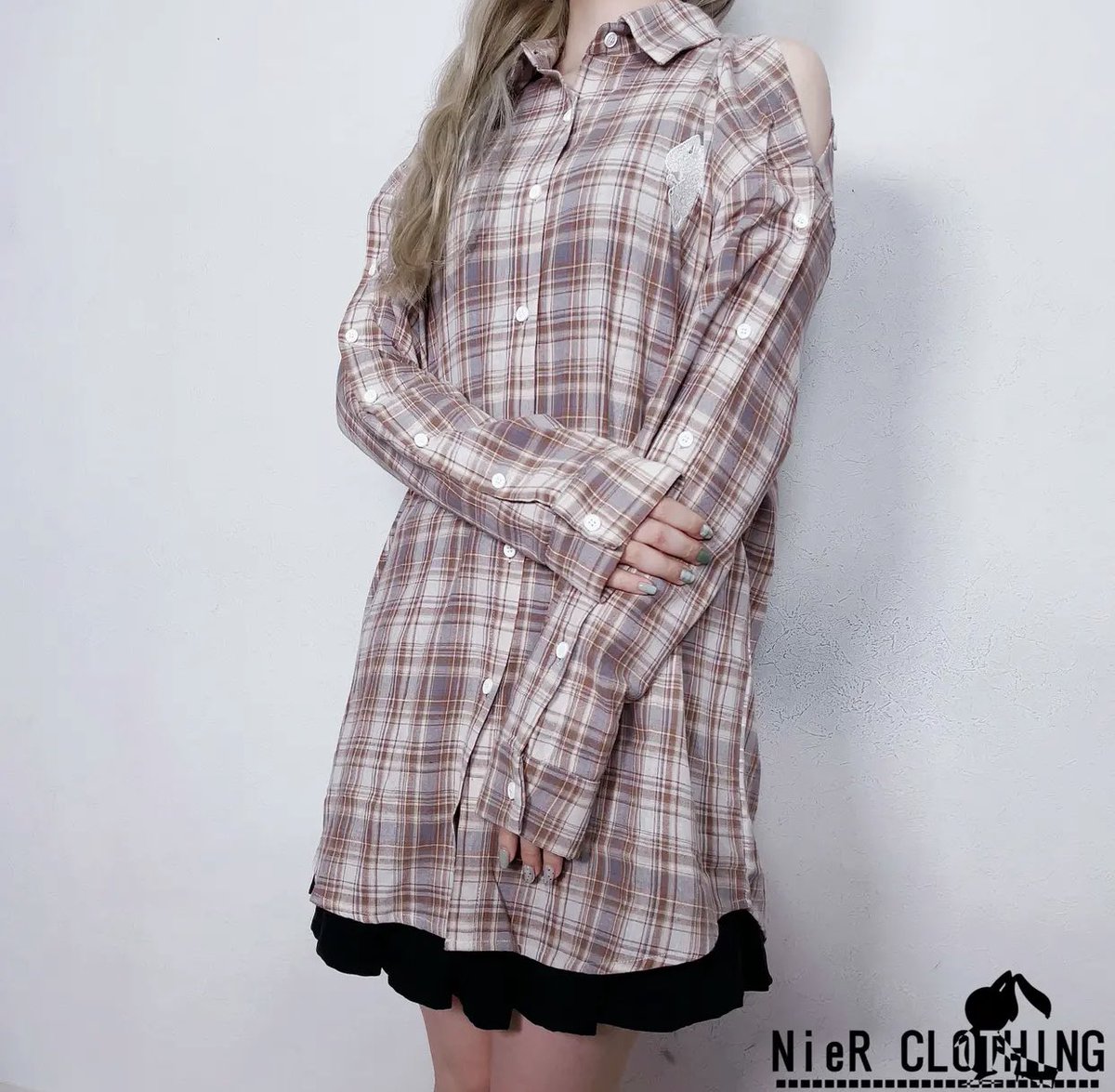 NieR_tokyo's tweet photo. 🎁本日〆切プレゼント企画🎁

ARM ARRANGE STYLISH SHIRT
【BROWN CHECKERED】

🎁4名様にプレゼント🎁

ユニセックスアイテムです。

◼応募方法
フォロー(@NieR_tokyo) &amp; RT
◼締切〆  本日24時

※鍵垢の方も対象内です。
こちらの商品は〆切後販売予定となります。
是非ご参加ください🙇‍♂️🙇‍♀️ https://t.co/nTLCikYYB9