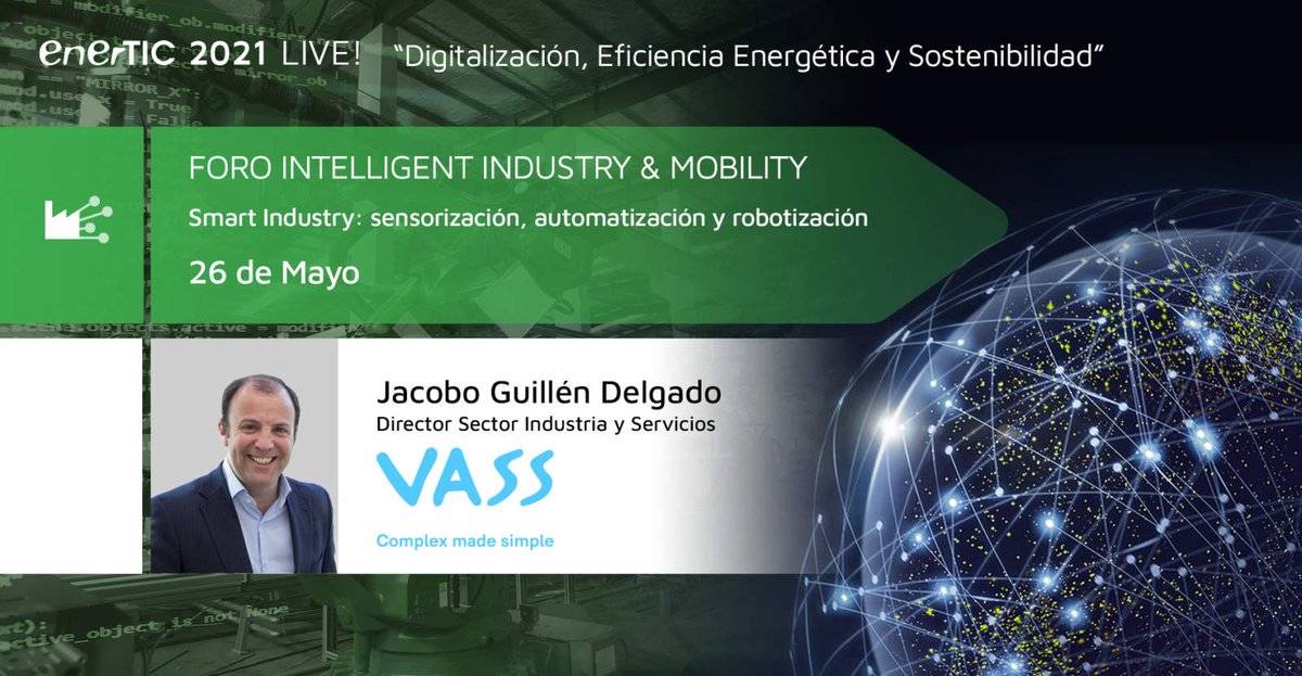 federicojcdm (@federicojcdm) on Twitter photo 🔷🎙Hoy, de 13:45 a 14h, Jacobo Guillen, Director de Industria de VASS, dará respuesta al gran reto del sector en <a href="/enerTIC_es/">Plataforma enerTIC</a>:
¿Cómo conseguir la #AutomatizaciónProcesos integrada?
ow.ly/rGxO102LMSj
#InteligenciaArtificial
ow.ly/rGxO102LMSj 🔷🎙Hoy, de 13:45 a 14h, Jacobo Guillen, Director de Industria de VASS, dará respuesta al gran reto del sector en <a href="/enerTIC_es/">Plataforma enerTIC</a>:
¿Cómo conseguir la #AutomatizaciónProcesos integrada?
ow.ly/rGxO102LMSj
#InteligenciaArtificial
ow.ly/rGxO102LMSj