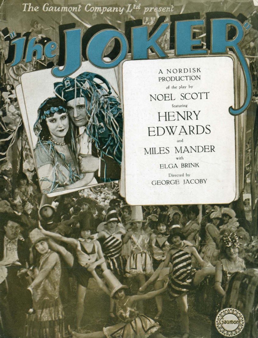 DKSilentFilm's tweet photo. Copenhagen Silent Film Festival opens tonight with Georg Jacoby’s spectacular melodrama ’The Joker’ (1928) with musical accompaniment by @puffinsteve!

The Danish-German co-production is set at the Nice Carnival and stars the English actor Henry Edwards as The Joker🃏 https://t.co/uz7Smyi3gc