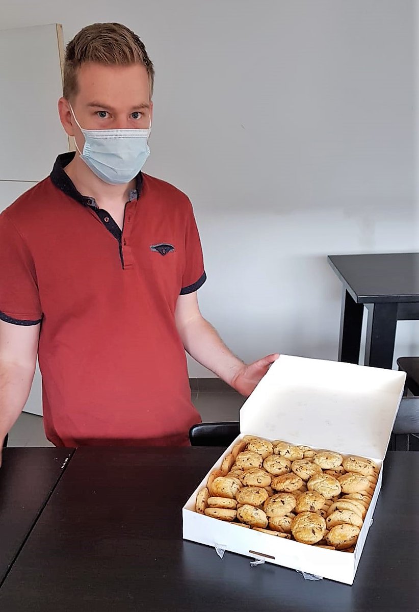 💥Mise en production du ticket Cookies 🍪🍪😃.
Merci Olivier, l'équipe va se régaler !😋😋😋

#équipe #convivialité #bienetreautravail #gourmandise