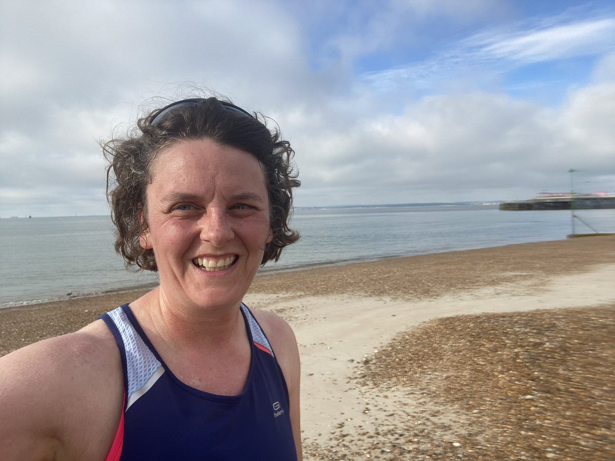 A perfect morning to run the Virtual Blaydon Race in Southsea. Missing my family and friends in the North East. Didn’t have time for a dip. #blaydonrace #blaydonraces #summermorning #southsea