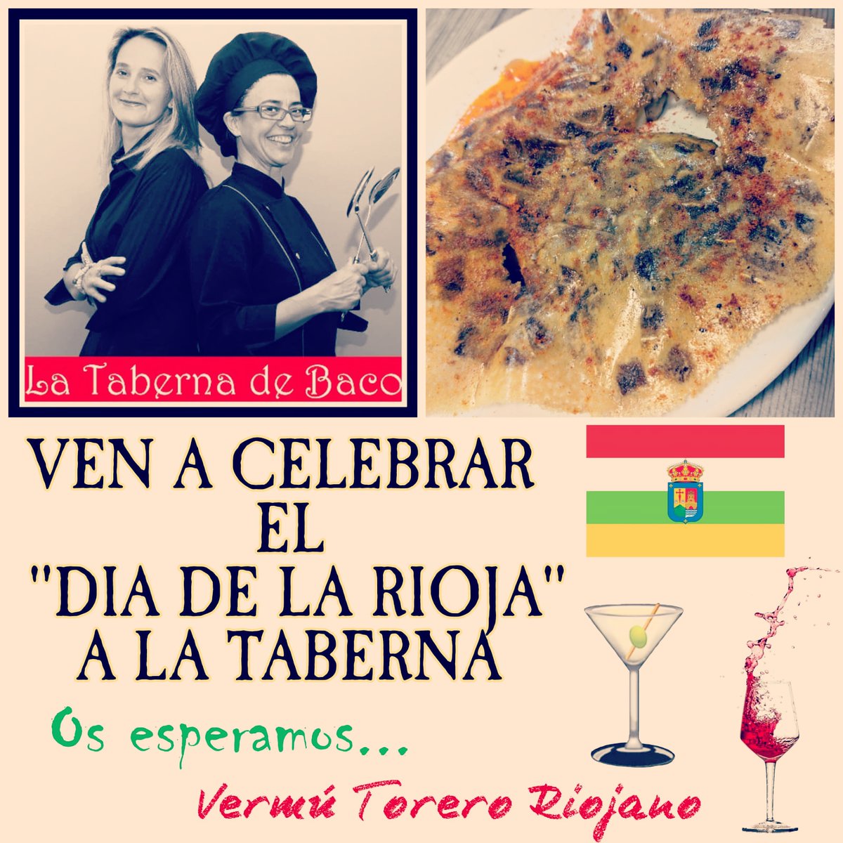 ¡¡¡Feliz día de 
La Rioja!!!

#diadelarioja
#latabernadebaco #orejadecerdo
#callelaurel #sanbernabe #larioja #logroño #localseguro #glutenfree #tapas #pinchos  #libredegluten #hotspicyfood #casqueria #foodie #ecologico #singluten
#kilometro0 #foodporn. #winelovers #aove #filtros