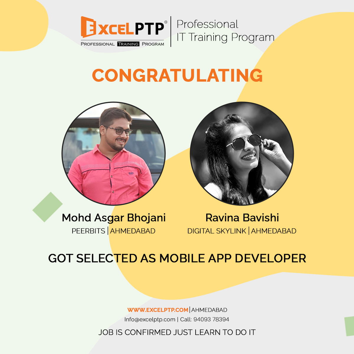 ExcelPTP's tweet image. Are you Graduate! 
Looking for professional training with job surety?
Then Get your first job just in 4 months! 
#jobopportunities #employment #lookingforchange  #jobpostings #jobopenings #jobvacancies #opportunity #jobsearching #jobopportunity #openings  #jobseeking