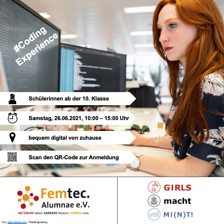 VdU_eV's tweet image. Mädchen für #Technik zu begeistern und so dem Fachkräftemangel entgegenzuwirken, das ist eines der Ziele der #MINT-Kommission des VdU. Deshalb unterstützen wir gerne das Projekt „Girls macht MI(N)T! – #CodingExperience“ Weitere Infos: bit.ly/3zamXq5 #VdUptudate #VdU_MINT