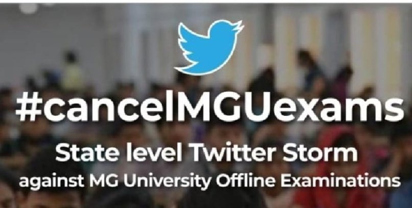 VishnupriyaVN1's tweet photo. Don't we have the right to stay safe? #cancelMGUexams https://t.co/JUPAXxtAr7
