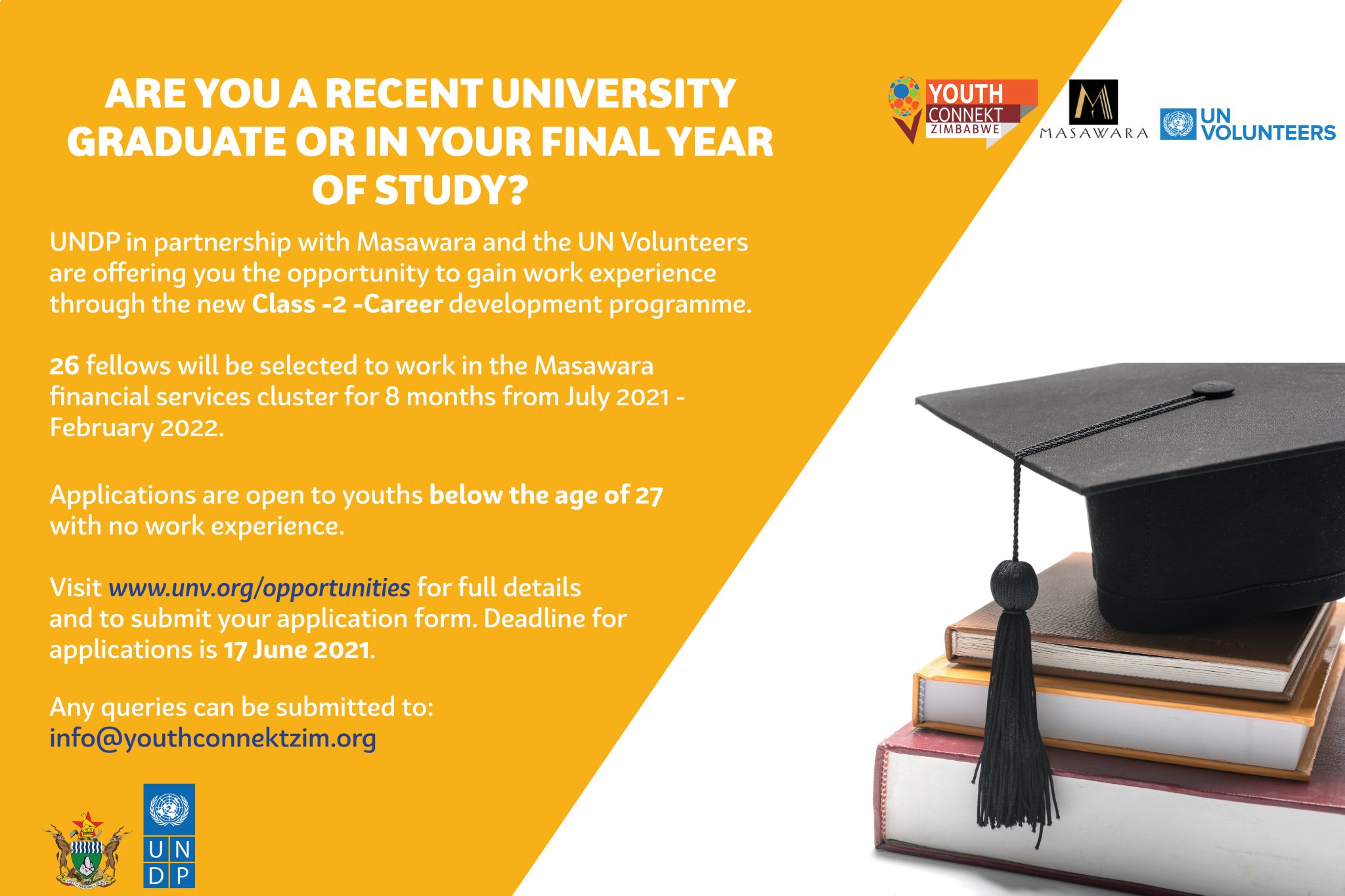UNDP Zimbabwe on Twitter: "📢#Exciting opportunity for final year