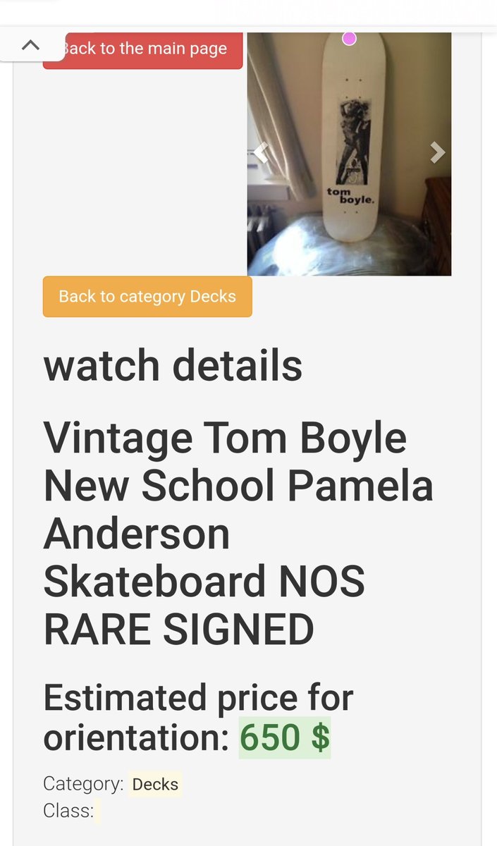 PinkAustralia's tweet photo. @Pink Not sure if this might help. Otherwise, I'd troll some old school forums with a wanted request and keep an eye on eBay.
I assume you're not looking for the tribute deck but original, you might be able to get a custom reissue if you contact Blind. xx

https://t.co/jgR8eeZfEo https://t.co/KsQsMRs2iJ