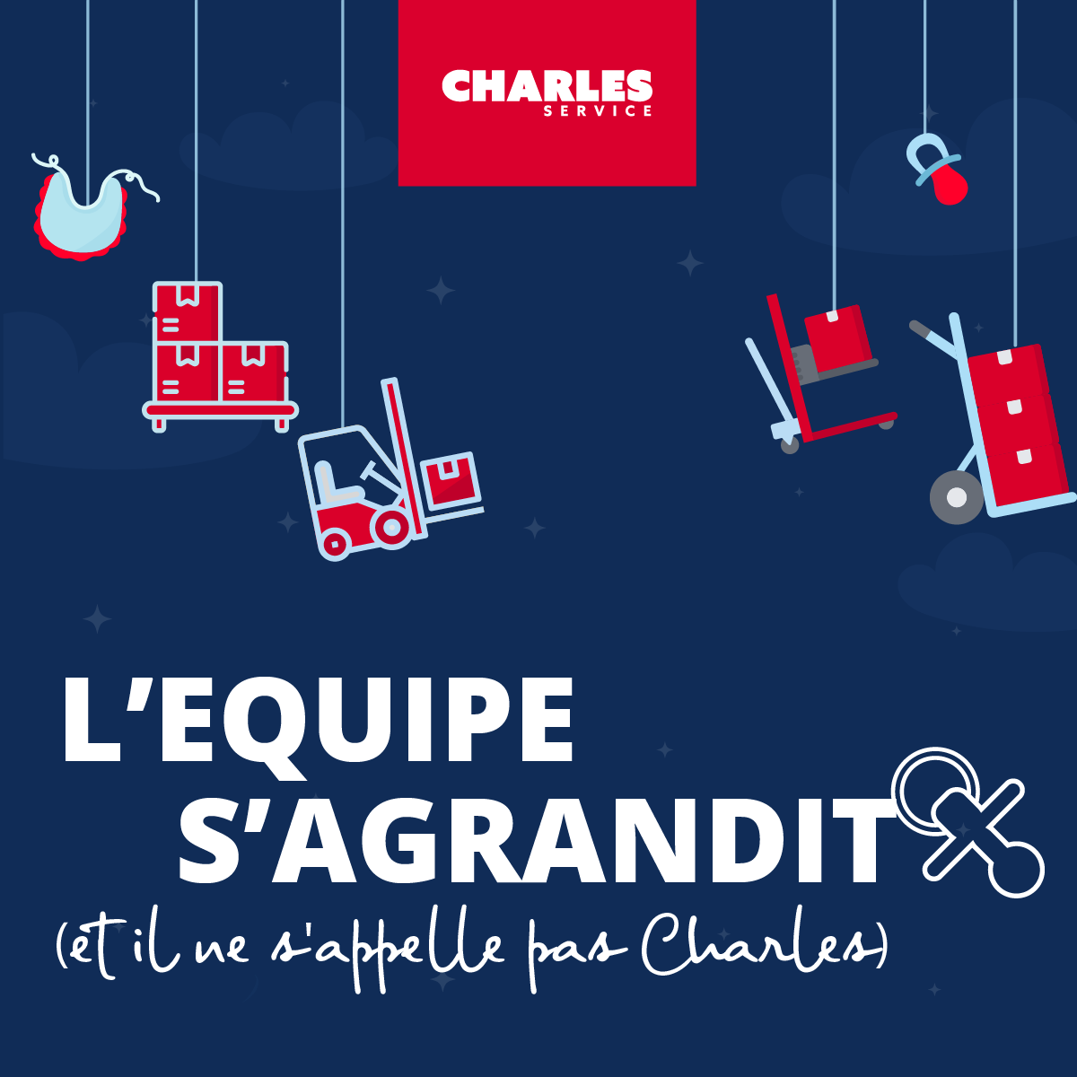 Au nom de toute l'équipe Charles Service, nous félicitons l'un de nos collaborateurs pour cette très heureuse nouvelle ! 👶