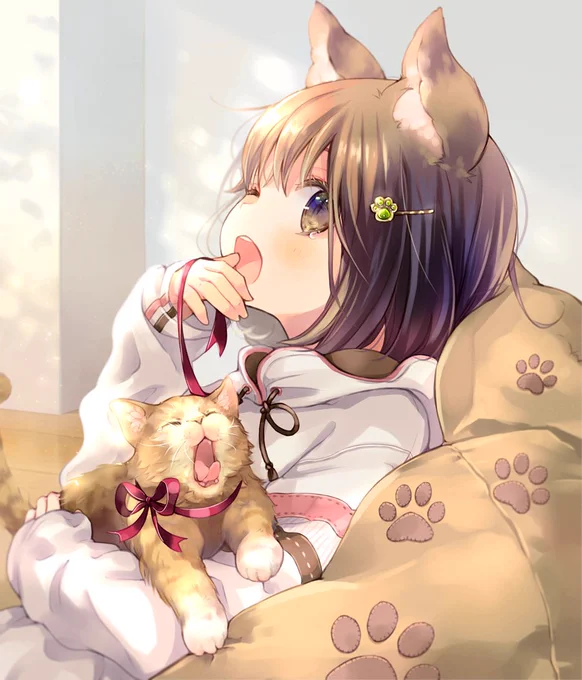 #ケモミミ絵師集まれ 
耳が四つのやつは邪道って言われそうと思って2つのやつをチョイスしたら意外と少なかった。 