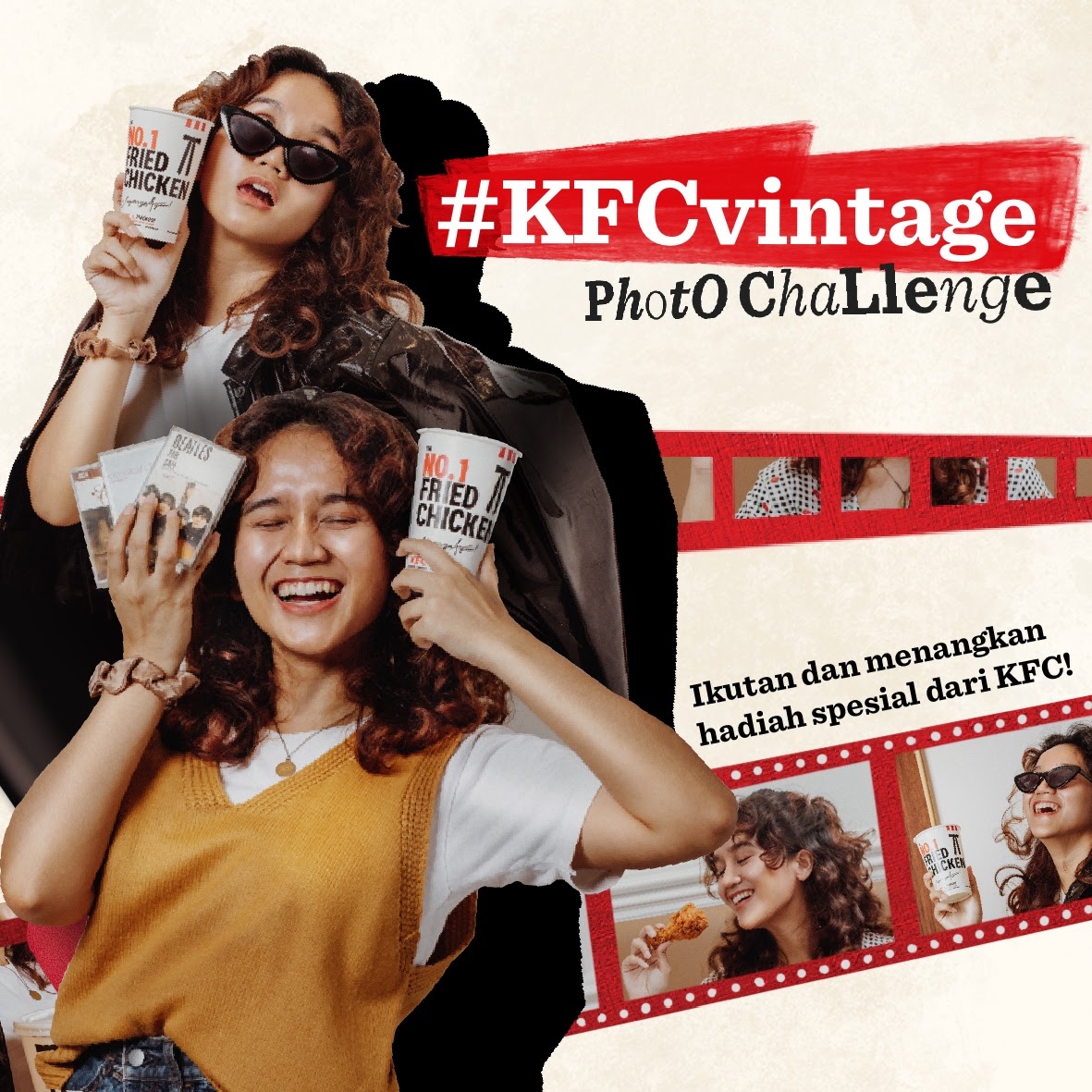 KFCINDONESIA's tweet photo. Kamu punya gaya/fashion atau koleksi barang vintage? Saatnya buat kamu tunjukin di #KFCVintage PhotoChallenge! Buat info selengkapnya kamu bisa baca keterangannya di postingan IG KFC disini ya: https://t.co/zZ33IWICvA
#kfcindonesia #kfcclassic https://t.co/NLswHQxFWA