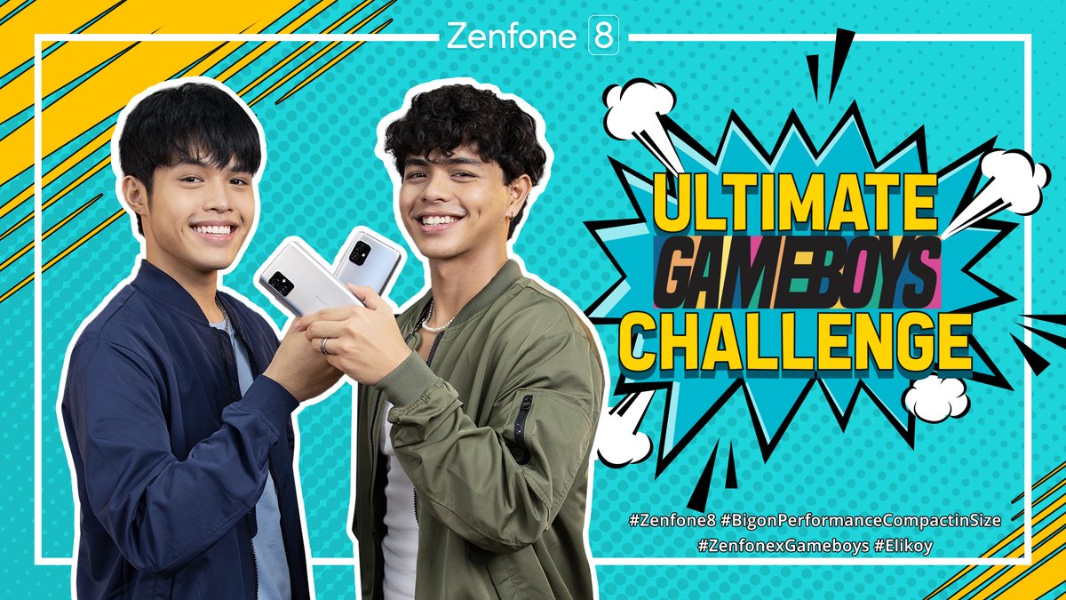 PASS OR PLAY? <a href="/elijahcanlas_/">Elijah Canlas</a> &amp; <a href="/kkydsnts/">KDS™</a> will takeover the ASUS FB page this June 12, 6PM! Get ready for fun and games with the Gameboys and the Zenfone 8.💖

GET REMINDER HERE: bit.ly/ZenfonexGamebo…

GET YOUR ZENFONE HERE: asus.me/Zenfone8Series…

#Zenfone8 #ZenfonexGameboys