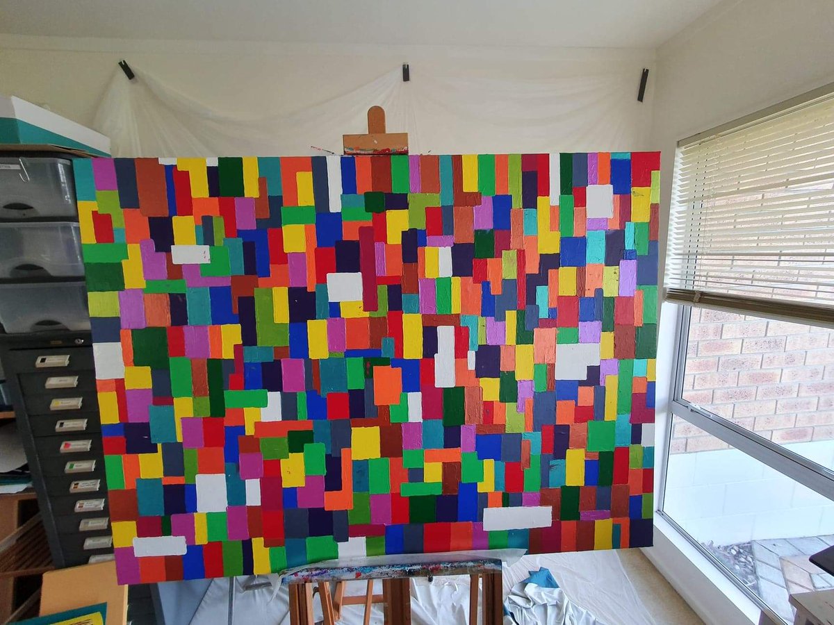 <a href="/AwarenessDayNZ/">Sexual Assault Awareness Day NZ</a> A painting I'm working on.

I hope this splash of colour makes people feel good.