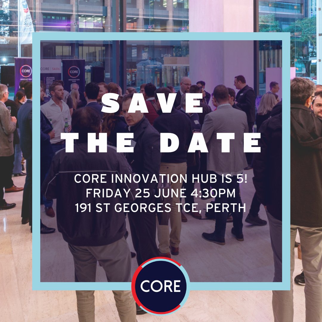 CORE_Innovation's tweet photo. 🌟CORE is turning 5! 🌟
RSVP now and save the date and make sure you join us to celebrate an incredible 5 years of innovation in #energy and #recources.
RSVP here: https://t.co/tcoTdfPJmW https://t.co/z3MvGI9EyI