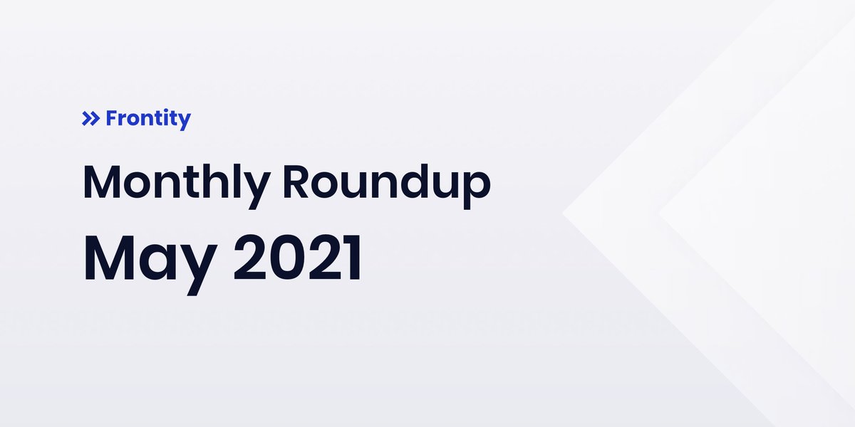 Frontity's tweet image. 🗞 New #Frontity Monthly Roundup!

We are back this month with some exciting updates, including:

⚙️ Webpack extensibility support
📚 Learn Frontity page
📖 New documentation
✨ Community projects

And more 👉 frontity.org/blog/monthly-r…