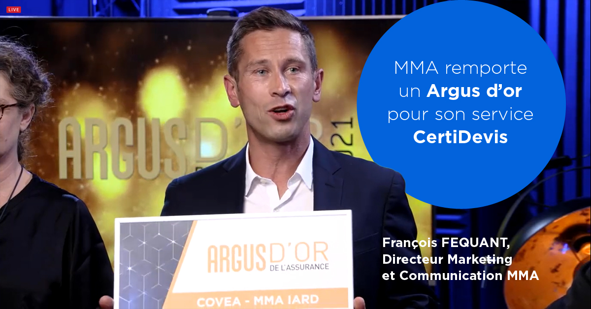 Notre solution #Certidevis remporte l'Argus d'or, dans la catégorie "#Assurance dommages - risques d’entreprises" ! 🏆 Ce service permet aux artisans du #BTP de vérifier en quelques clics que leurs chantiers sont bien couverts. 👷🤳 ➡️ entreprise.mma.fr/votre-activite…