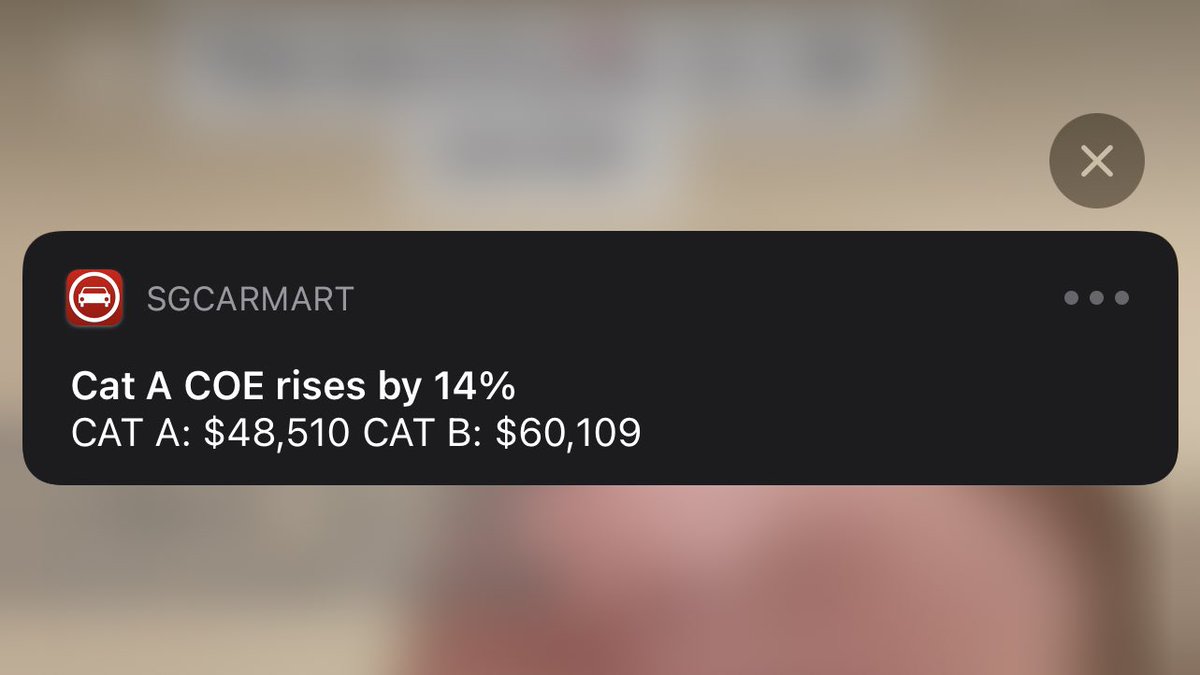 twatwithclass's tweet photo. we’re literally gng thru somewhat of a financial crisis and the gvmt is increasing COE prices telling us ppl are buying cars??? GIRL NO ONE IS BUYING FIRST-HAND CARS DON’T EVEN TRY TO LIE TO US 😭😭😭😭😭 https://t.co/CBaXq4qokn
