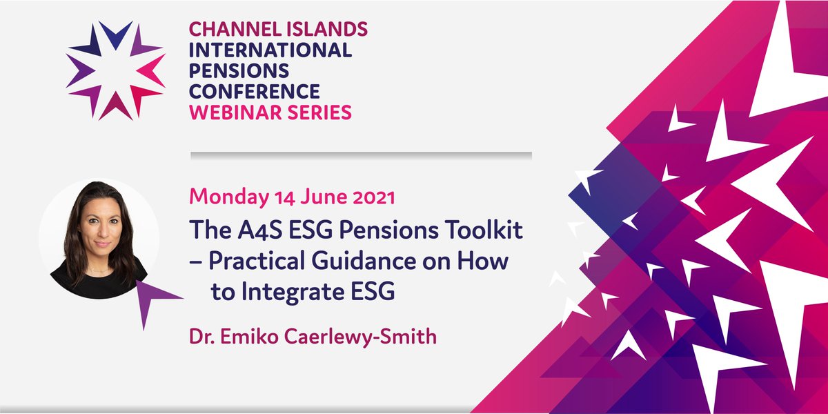 CII_Pensionconf's tweet image. We look forward to welcoming you to Webinar 1 on Monday 14 June at 12:00 - 13:00.

Dr. Emiko Caerlewy-Smith will be discussing: The A4S ESG Pensions Toolkit (practical guidance on how to integrate ESG). 

Register your free place here: bit.ly/3g5Snqc

#CIIPC #Webinars