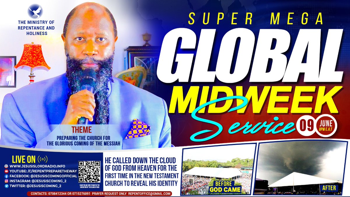 AmbulaProf's tweet photo. Are you ready for the Mid-week Global Service TODAY❓ https://t.co/tlXhi8GlWX