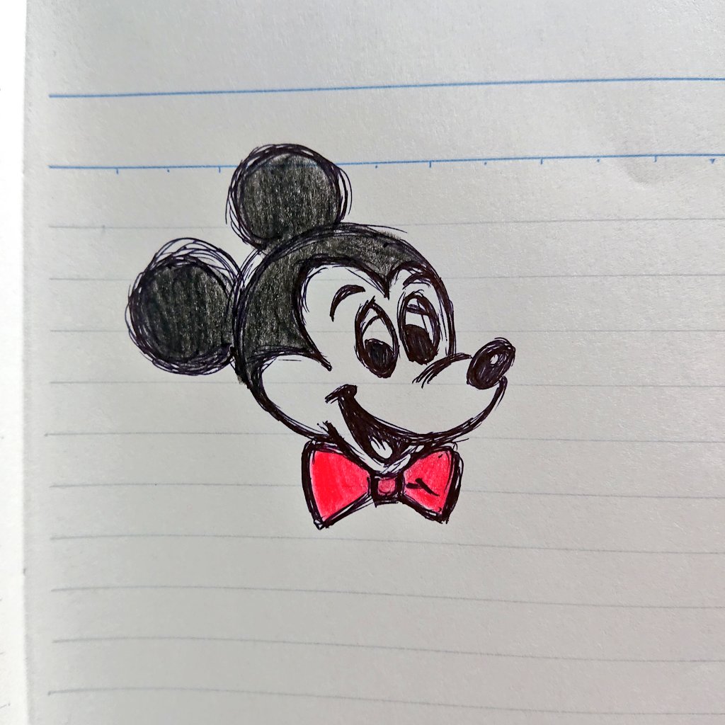 お絵かきさん 描いてみた ボールペン 色鉛筆 イラスト ミッキー ミッキーマウス ディズニー 落書き T Co Lqpa78qvts Twitter