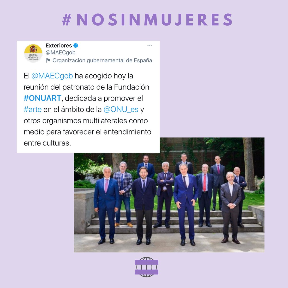 jrfemaleleaders's tweet photo. 🗞Una institución sin una sola mujer #ONUART. Una vez más las mujeres, ausentes o con una representación ridícula en los puestos de poder, de influencia y de toma de decisiones. ¿Qué opinas? Queremos saber tu opinión 👇 #ods5 #sdg5 #juniorfemaleleaders #NoSinMujeres https://t.co/wghCAJpd4x