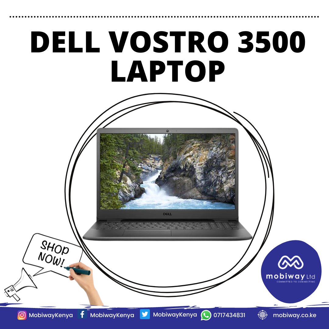MobiwayKenya's tweet photo. Tackle your workday with the power of up to 11th Gen Intel® Core™ processor. Shop now for the #DellVostro3500 on https://t.co/DxEAVMWw2f and we'll deliver it to you. #MobiwayKenya #Committed2Connecting https://t.co/DQTXaXTTsD