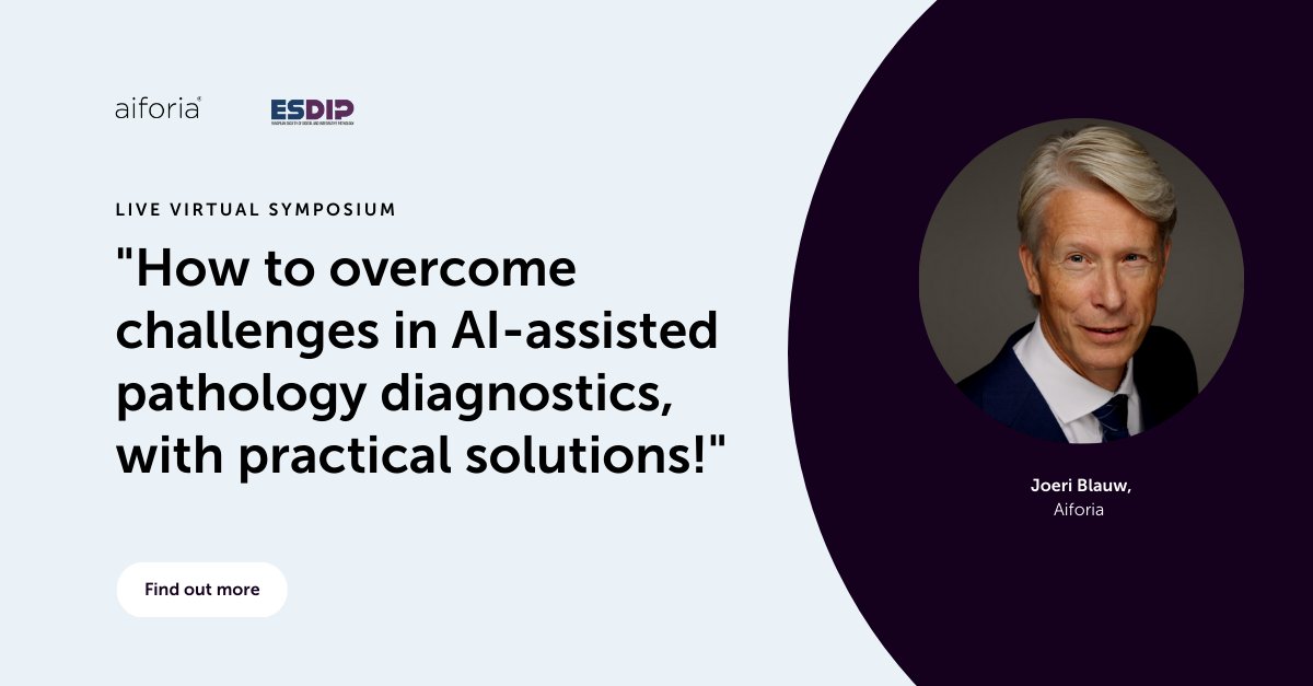 aiforia_tech's tweet photo. We are presenting on AI-assisted diagnostics at the #ECDP virtual symposium next week! Tune in to find out about practical, ease-of-use AI solutions in the pathology lab! Can't attend? Find out more about AI-driven diagnostics with this case study video: https://t.co/UnpNFuj12S https://t.co/8lIZxTFjfa