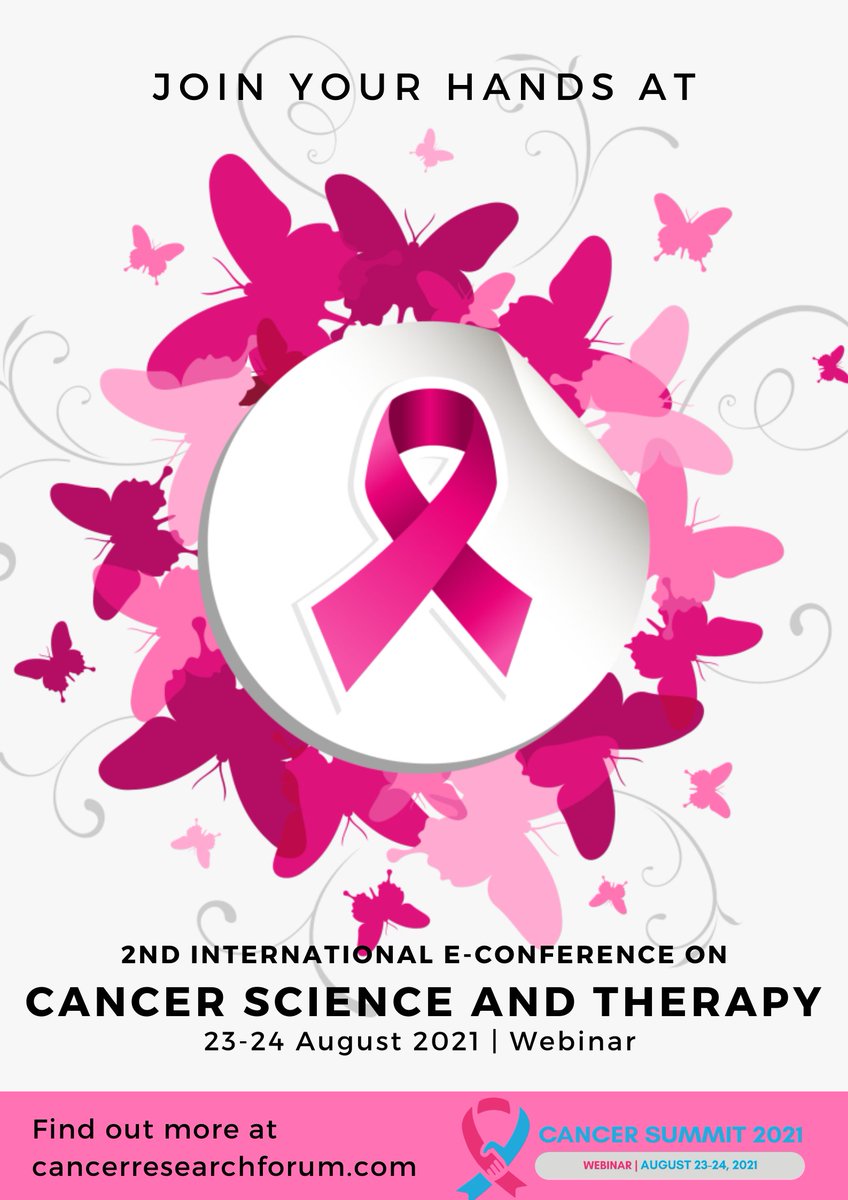 Cancer_Event's tweet image. Join your hands at Cancer Summit 2021.
Website: cancerresearchforum.com

#cancer #cancerresearch #oncology #cancertherapy #breastcancer #medicaloncology #clinicaloncology #cancernursing