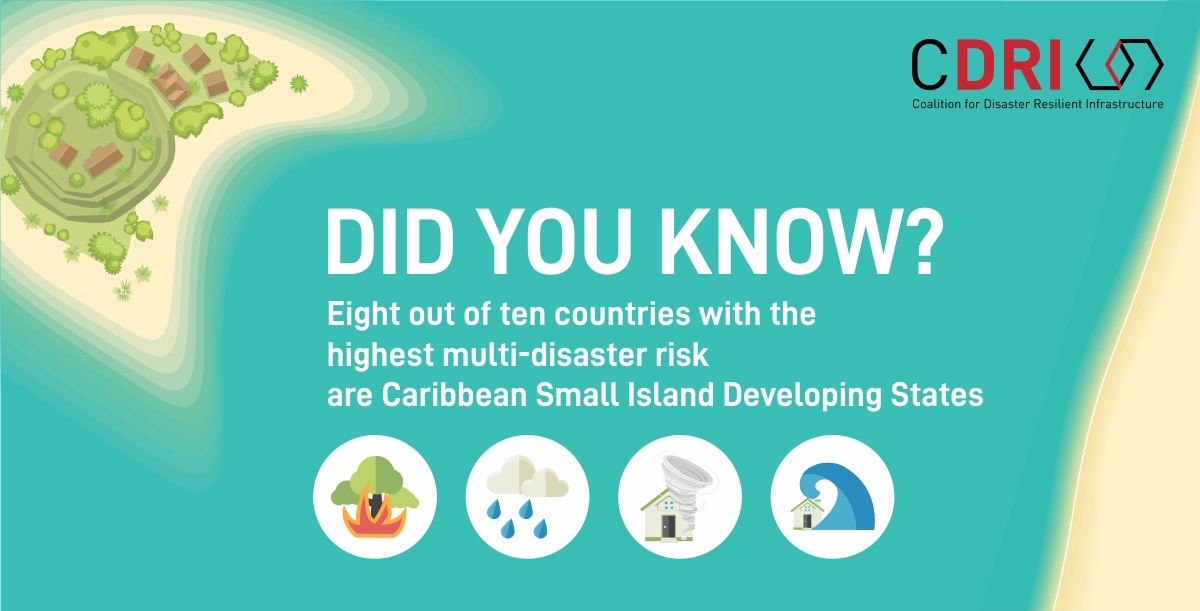 The threats from disaster &amp; climate risks in Small Island Developing States (SIDS) are real and imminent. <a href="/cdri_world/">Coalition for Disaster Resilient Infrastructure</a> members &amp; SIDS will co-create a Technical Assistance Facility that'll help them adopt a systemic approach to DCRI. #resilientinfra