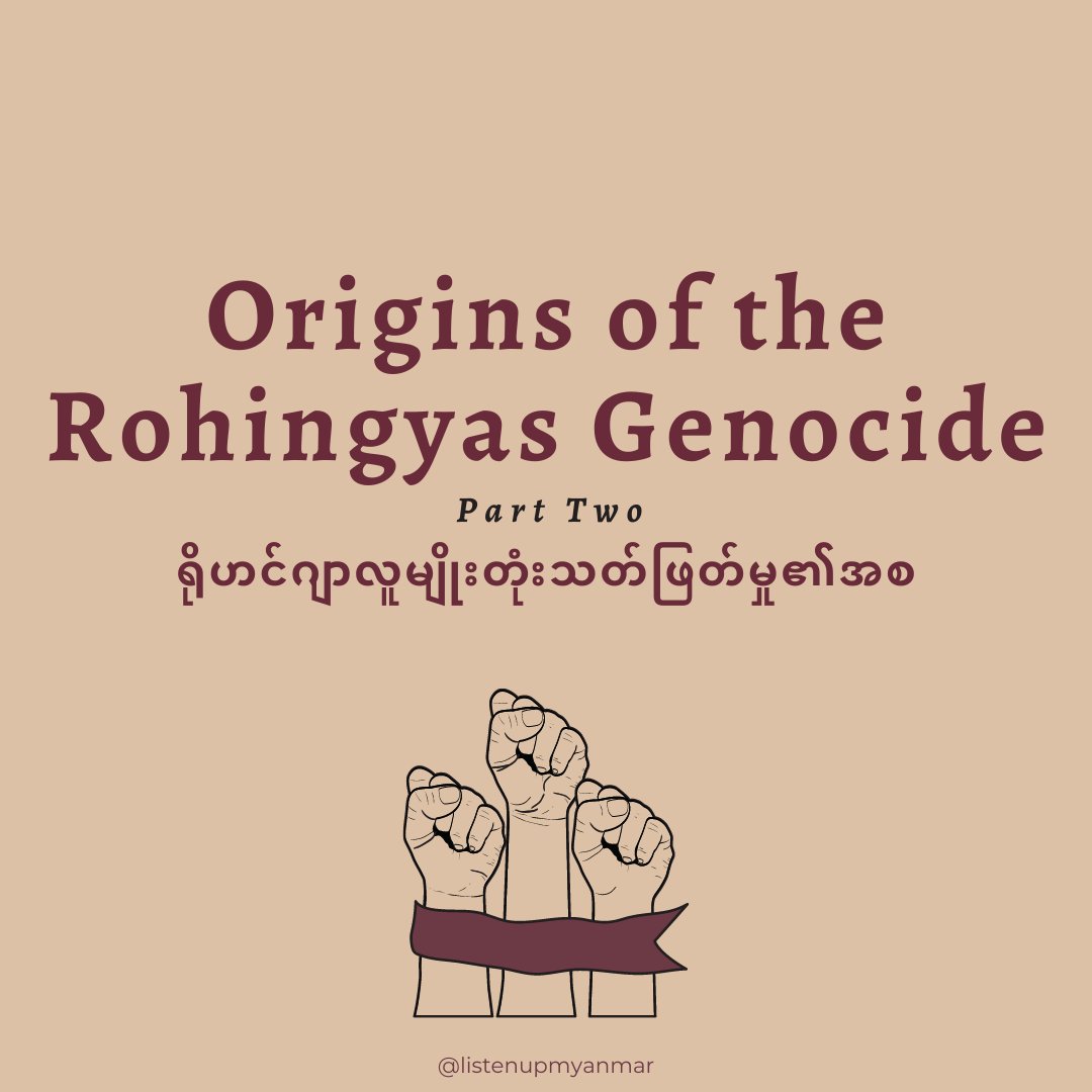 listenupmyanmar's tweet photo. The Rohingya Muslims are an ethnic minority group in Myanmar that encountered violence at the hands of the Burmese as a result of hate propaganda. #Rohingya @UN_HRC @Refugees @UN https://t.co/nCVTFwuKWG