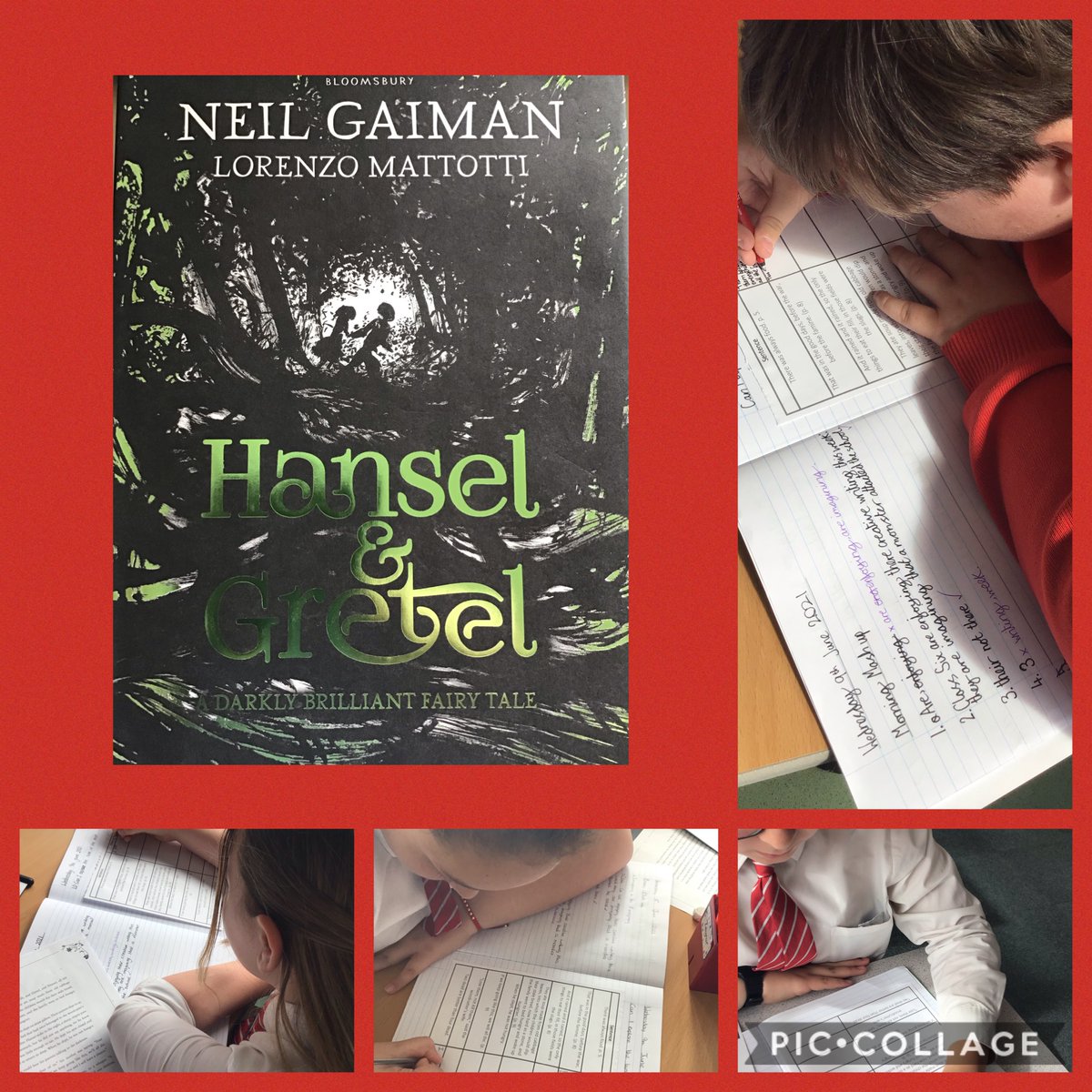 KingswayPAYear6's tweet photo. We are getting deeper into this ‘darkly brilliant fairy tale’ War, famine and abandonment of young children...and we’re only four pages in!
#SimmsCrossEnglish
@neilhimself https://t.co/EiTlGqOCvO