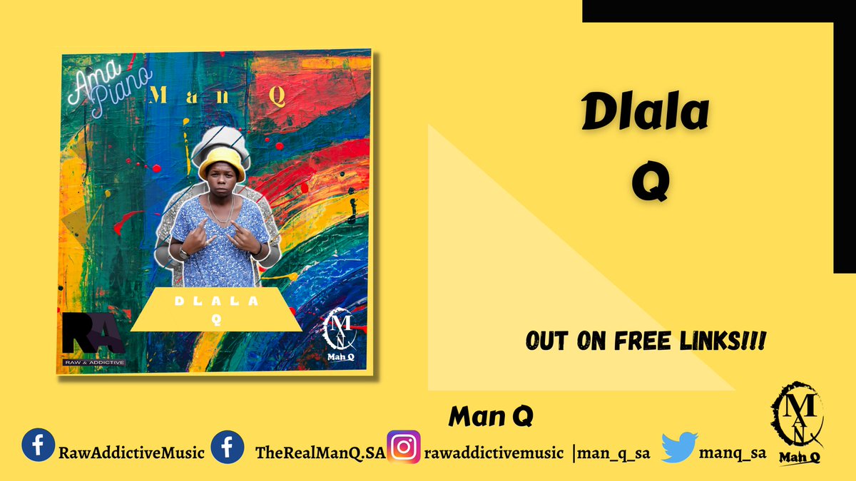 RawAddictive's tweet photo. 🕺Yey We At It Again ✊Another Single For You!!! @ManQ_SA Please | Stream | Download | Share With Your Friends 🕺🕺🕺

Free Links Below :
https://t.co/eYeJzGjo2i https://t.co/lhp8Nxz3NC
 https://t.co/Remt9pJ2Rf
 https://t.co/zNM934O29K

https://t.co/4oa2euxAJF

#Man_Q
#amapiano https://t.co/06dcUrzqC7