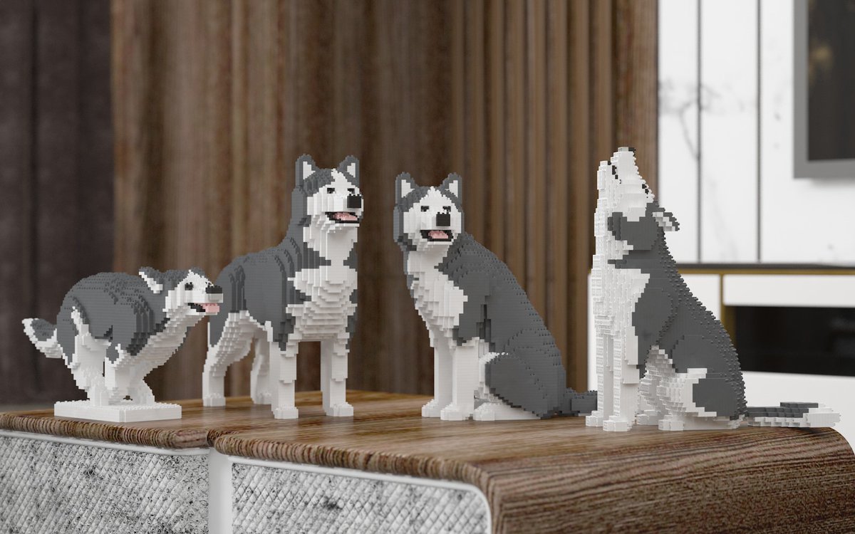 Jekca's tweet photo. 【JEKCA - Building Blocks for Kidults】
Dear all Husky lovers, JEKCA introduces to you a Husky 4-in-1 DIY Pack with 4 different colours. You are free to assemble your favourite Husky pose and decorate your home. It is a great PAWject at home. https://t.co/dSNZDOMHDW