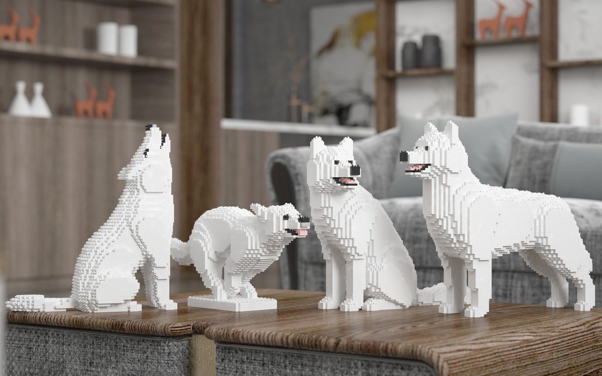 Jekca's tweet photo. 【JEKCA - Building Blocks for Kidults】
Dear all Husky lovers, JEKCA introduces to you a Husky 4-in-1 DIY Pack with 4 different colours. You are free to assemble your favourite Husky pose and decorate your home. It is a great PAWject at home. https://t.co/dSNZDOMHDW