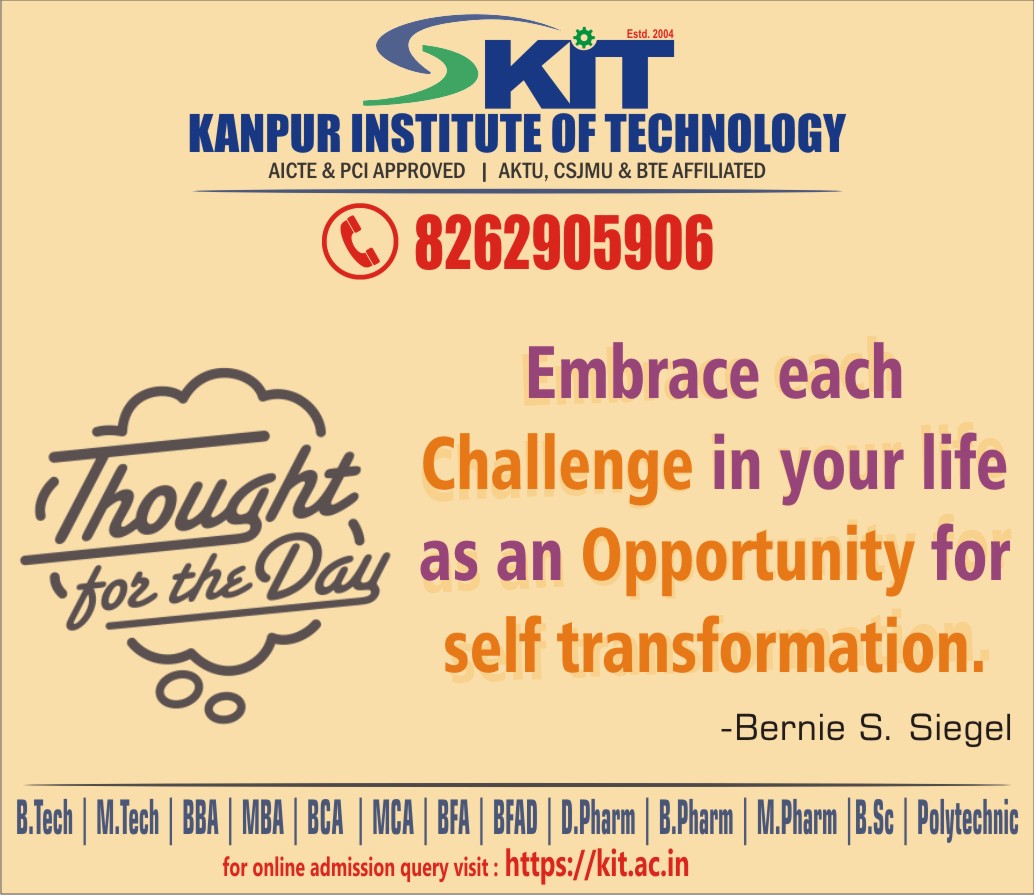 KIT_Kanpur's tweet photo. #Positive thoughts #Goalofeducation #staysafestayhealthy #booksreadingduringquarantine #bestplacements #bestacademics #Idea #Creative #BCA #BFA #BFAD #Bpharm #BSc #Btech #BtechLateral #BVoc #DiplomaInEngineering #DiplomaInEngineeringLateral #Dpharm #MBA #MCA #Mpharm #Mtech #KIT https://t.co/CIFV8TxwT5