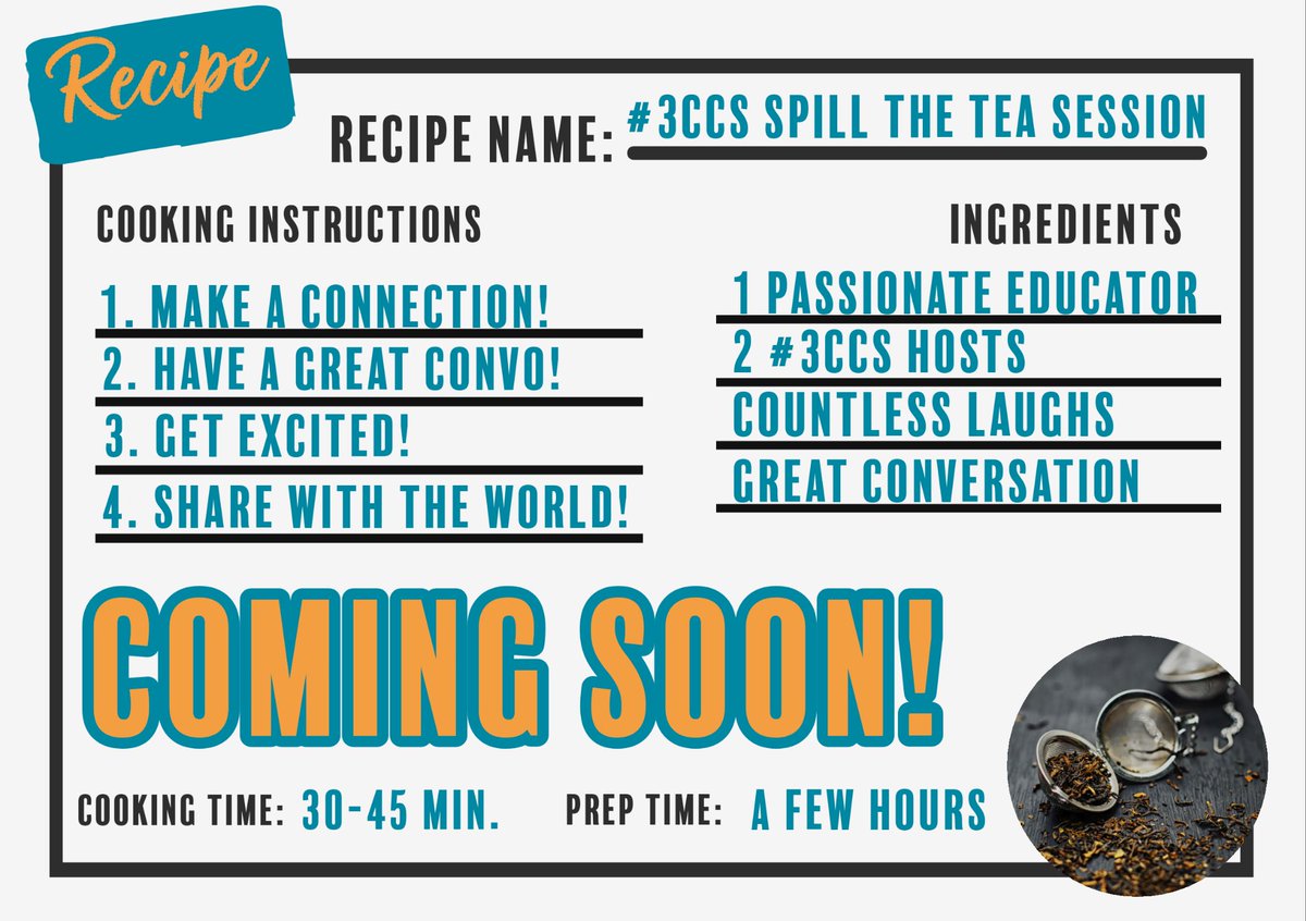 redefineED's tweet photo. π£ T-10mins to our #special #3CCs #podcast episode release....are you ready to #SpillTheTea with us? βοΈππ
#CaffeineIsLife #JavaFilledLearning #connect #inspire #celebrate #K12 #education #eduPodcast #EdTech #Leadership #EDU #Leaders #PL #PD #creativity #CreativeLeadership https://t.co/RNJJwXjZOp