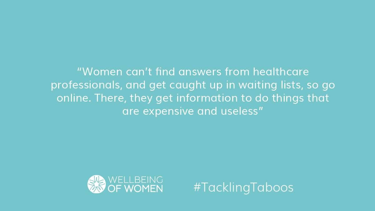 WellbeingofWmen's tweet photo. Research shows that 68% of women have questions about their sexual health but are still unsure where to find reliable answers. 

Do you have unanswered questions about your health? 

Come to our panel discussion tomorrow where we will be #tacklingtaboos 

https://t.co/GQRJDvbl6t https://t.co/4pnWL2Fco5
