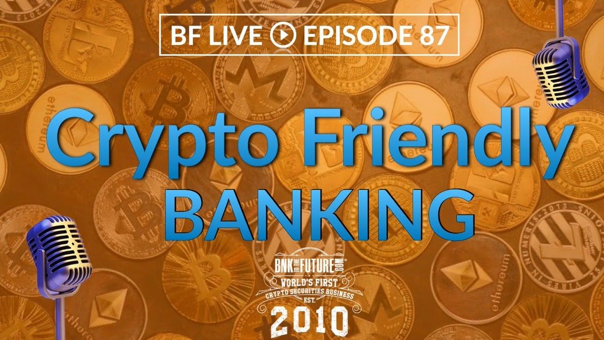 bf_token's tweet photo. Join @SimonDixonTwitt today on BF LIVE Episode 87 where he will be updating investors on crypto friendly banking and the next upcoming exciting deals on @BankToTheFuture 👉 https://t.co/IxRMYIctay Submit your questions in advance via Slido 👉 https://t.co/r6hqqbYmjc https://t.co/PcopTGqX7a