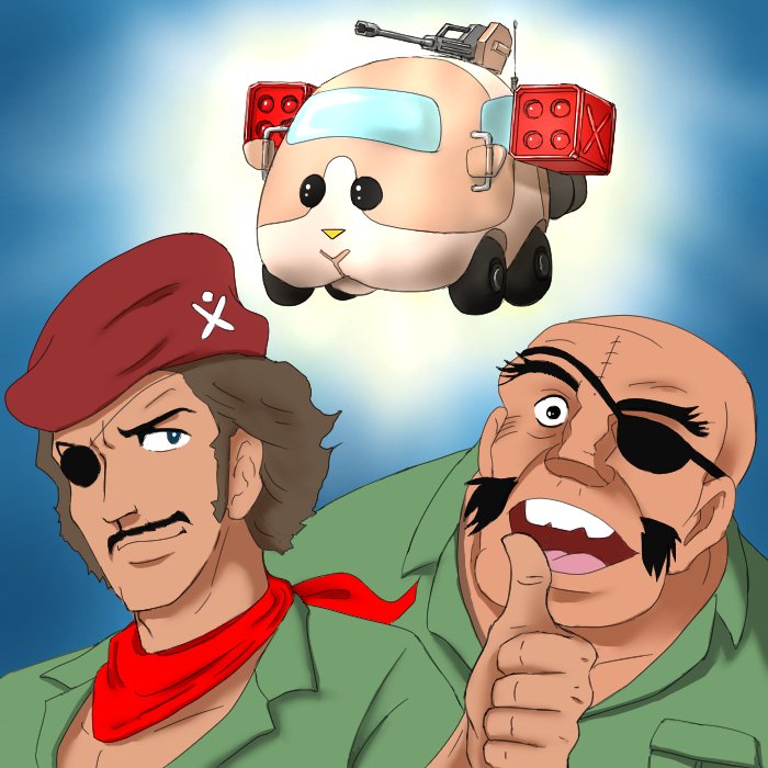 サマリン博士から新型のネイティブダンサー Jロックバギー が届き歓喜するj ロッ ミッチー ハッセルホフ のイラスト