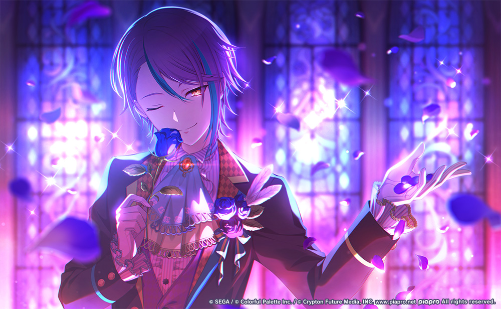 同じく『プロジェクトセカイ』のカードイラストで、こちらは背景部分