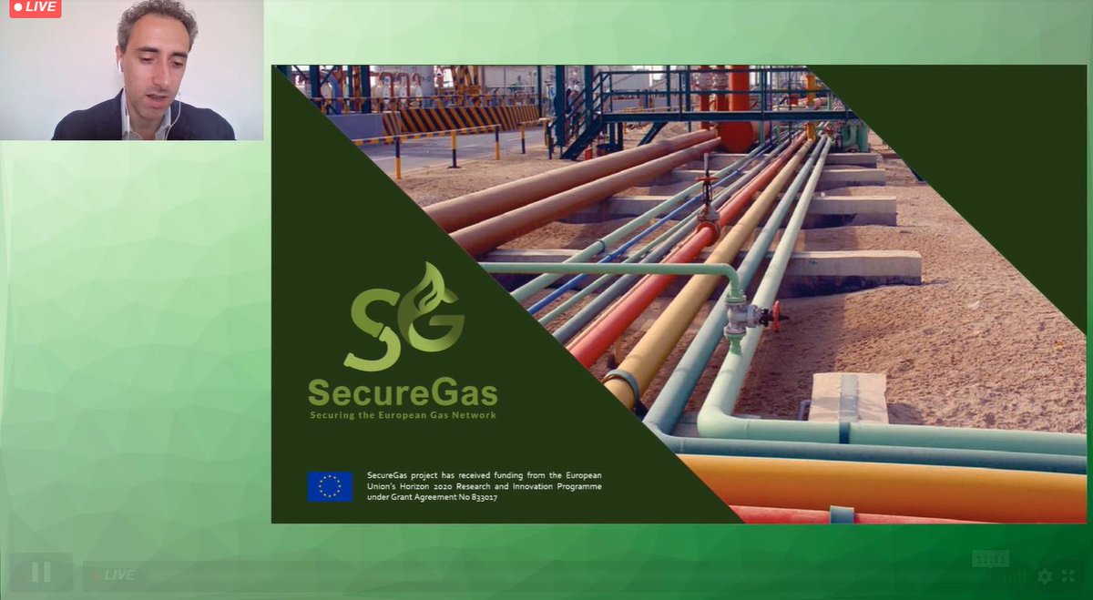 secure_gas's tweet photo. SecureGas BC3 demo live ๐น
9/06, on line event ๐ Clemente Fuggini @RINA1861, #SecureGas project coordinator, speaks about the #project, the main #goals and the new #milestones and explains the SecureGas solutions (Extended components)
--
More info โถ๏ธhttps://t.co/cFqREdyb0N
๐ช๐บ๐ฎ๐น https://t.co/w9Iy6grJZZ