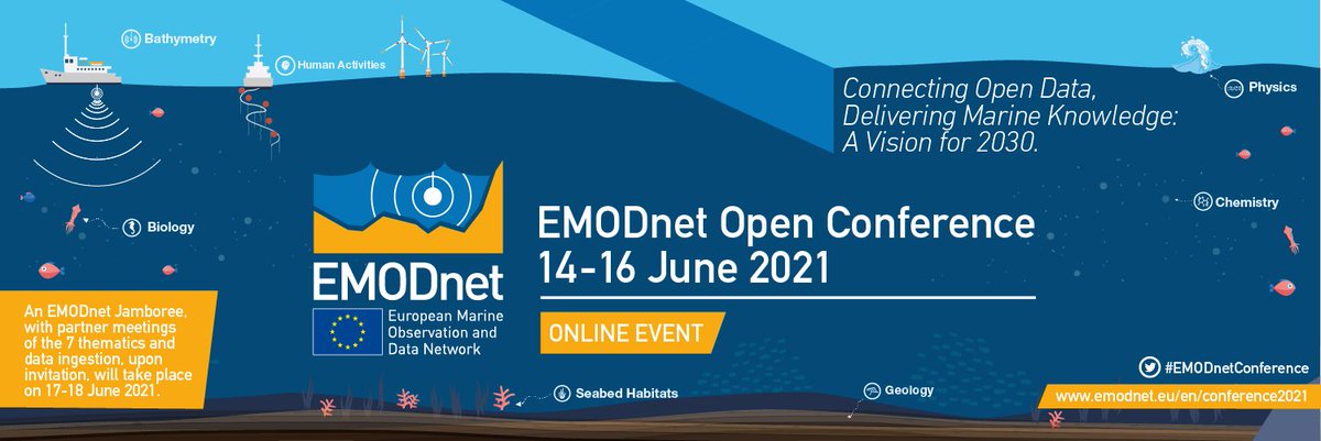 CMEMS_EU's tweet photo. ๐SAVE THE DATE: @EMODnet will open its online #EMODnetConference soon (14-16 June). The @CopernicusEU #marine ๐service is pleased to be invited around the table to discuss the future of #EMODnet, its uses & partnerships
๐More info: https://t.co/XYG4QK7jkD https://t.co/HPXVTTUo8D