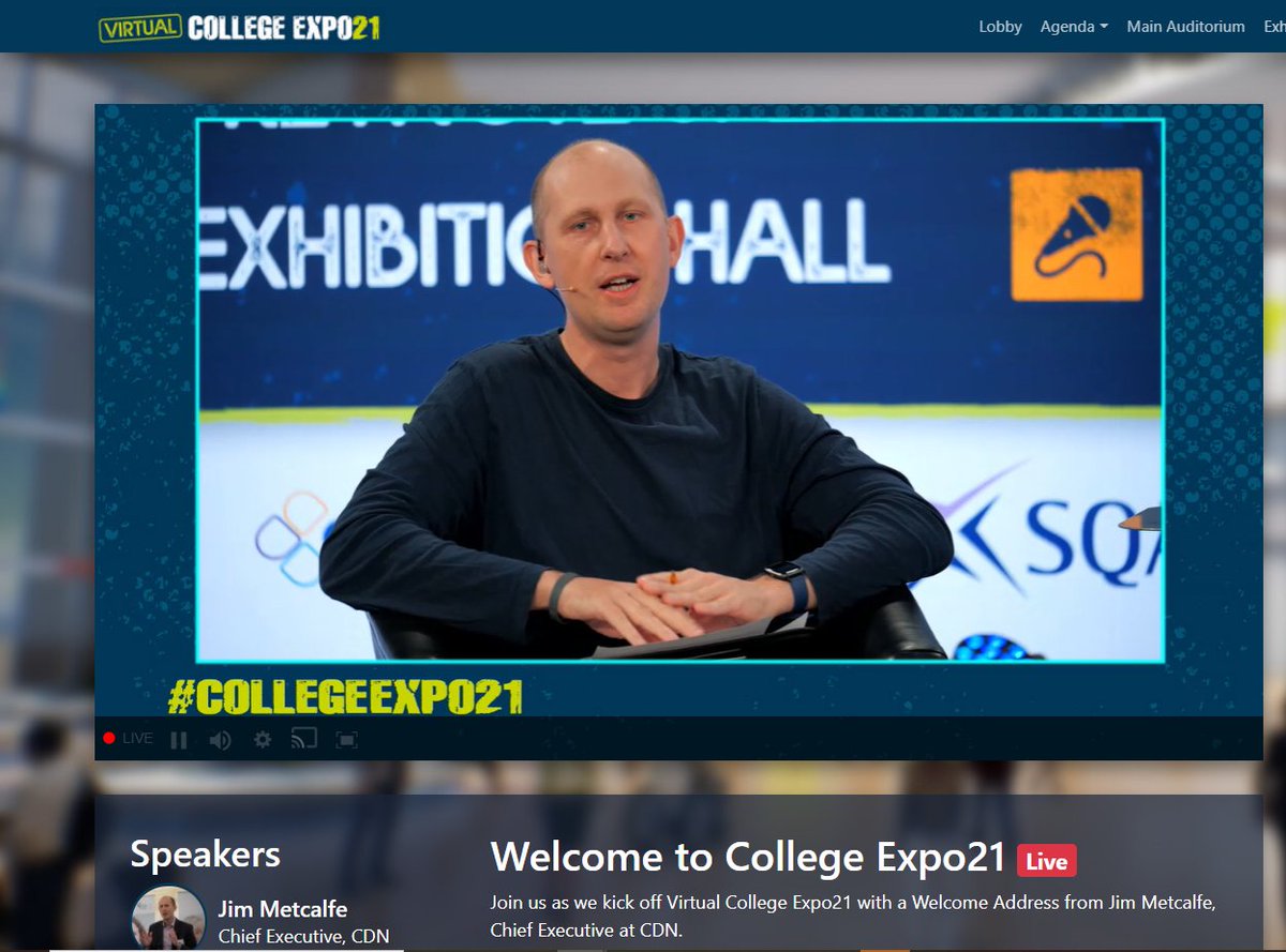 JasonJisc's tweet photo. I'm pleased to be attending the @ColDevNet #CollegeExpo21 today, and indeed, presenting on "A Digitally Enhanced Future" this afternoon. Hope to see you at the virtual @Jisc stand. @JiscScotland #ALTScotland https://t.co/Vab03xjavW