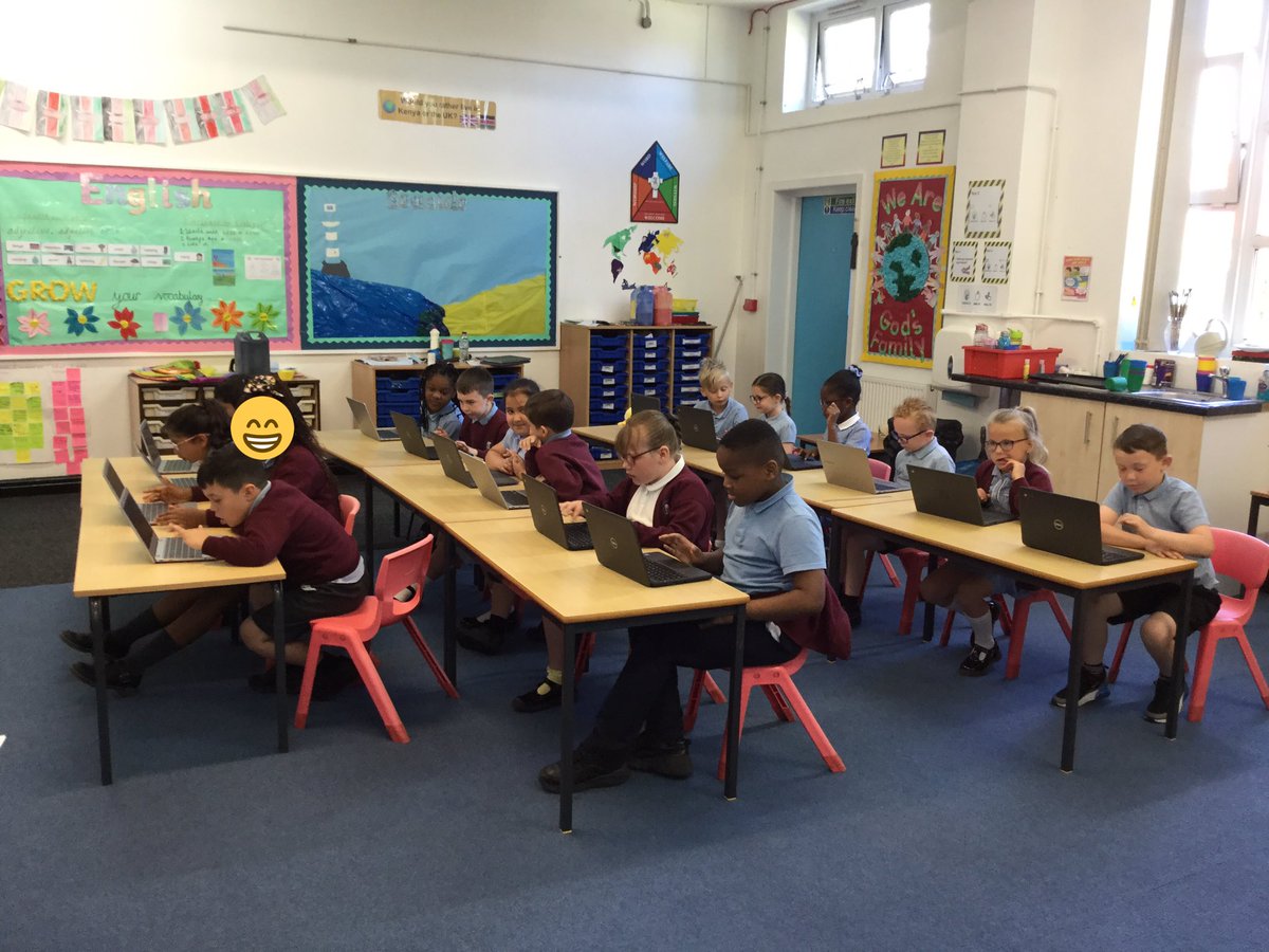 Year2HolyFamily's tweet photo. Year 2 are learning word processing skills on our new chrome books! 💻 with @Foresightuk1 https://t.co/sP4FG6FcLF