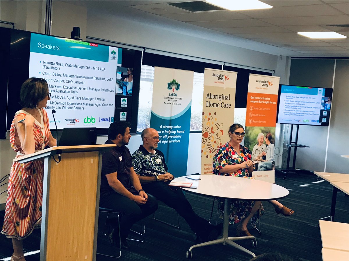 LASANational's tweet photo. The @LASANational Forum on 8 June was a great success in Darwin, bringing together partnerships for age services delivery in the Northern Territory, especially for First Nations people. Sponsored by @australianunity
@HESTASuper &amp; Community Business Bureau https://t.co/Lh6eVzTKEU