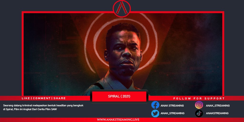 anak_streaming's tweet photo. Seorang dalang kriminal melepaskan bentuk keadilan yang bengkok di Spiral, bab baru yang menakutkan dari buku Saw.

Film : Spiral: From the Book of Saw (2021)
Link : https://t.co/VWqU5AsX7o

#AnakStreaming #Spiral #Saw #Jigsaw #BTSMeal  #BTSMealindonesia #Loki #AlcoholFree https://t.co/OZMKX29vfE