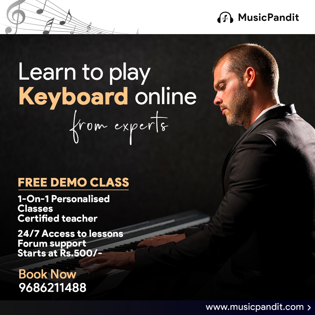TheMusicPandit's tweet image. MusicPandit has a team of experts teaching learners to play one of the smooth musical instruments, the Keyboard.

Learn online and get personalized training with our certified professionals.

#musicpandit #keyboardlearning #keyboard #keyboardclasses #instrumentkeyboard