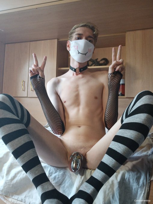 My little cage looks so beautiful~💓  I already forgot that I have a dick~🤭💕 But the desire for a big<a href="/tag/femboy"class="tags"><span>#femboy</span></a><a href="/tag/femboybutt"class="tags"><span>#femboybutt</span></a><a href="/tag/femboyissy"class="tags"><span>#femboyissy</span></a><a href="/tag/femboytummy"class="tags"><span>#femboytummy</span></a>